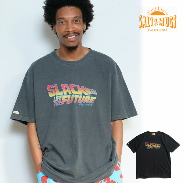 乐天商城 - 40％OFF SALE セール ソルトアンドマグス Tシャツ SALT&MUGS BTTF Tee メンズ 半袖 半袖Tシャツ 染め加工 送料無料 ストリート
