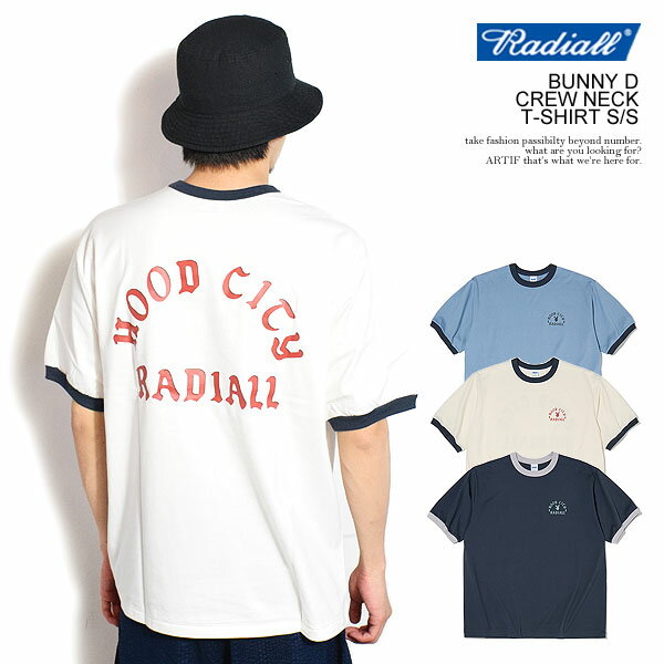 楽天CRESCENT LOTUSラディアル Tシャツ RADIALL BUNNY D - CREW NECK T-SHIRT S/S radiall メンズ 半袖 リンガーTシャツ 送料無料 ストリート