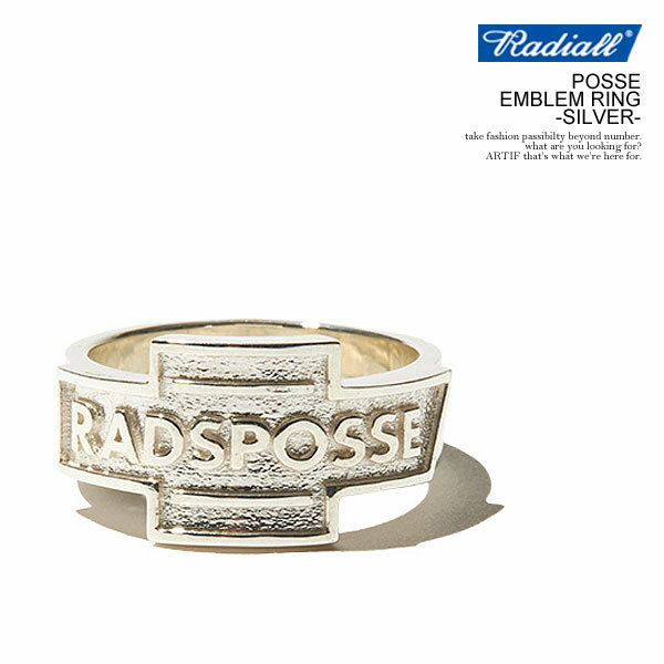 楽天CRESCENT LOTUSラディアル リング RADIALL POSSE - EMBLEM RING -SILVER- radiall メンズ ピンキーリング ストリート