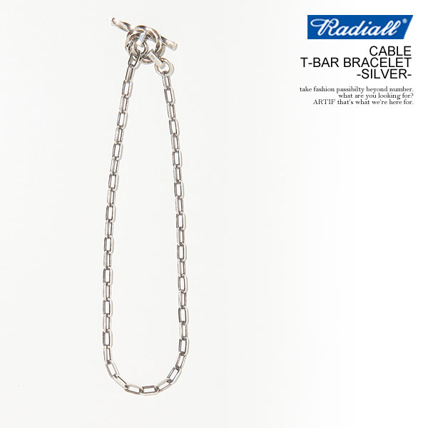 楽天CRESCENT LOTUSラディアル ブレスレット RADIALL CABLE - T-BAR BRACELET -SILVER- radiall メンズ チェーンブレスレット 925シルバー 送料無料 ストリート