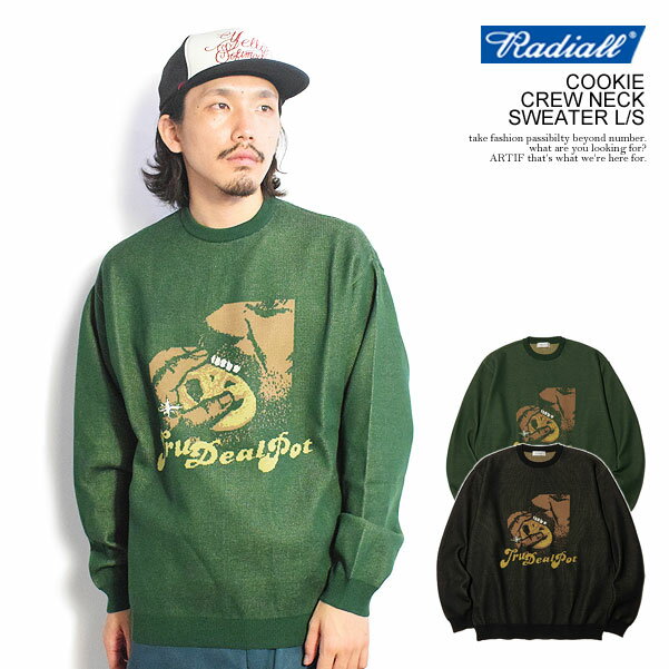 20％OFF SALE セール ラディアル ニット RADIALL COOKIE - CREW NECK SWEATER L/S radiall メンズ セーター クルーネック 送料無料 ストリート