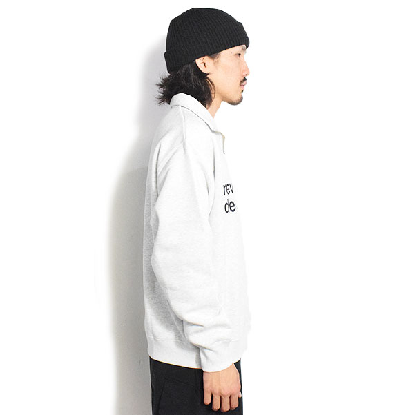 30％OFF SALE セール リバーサル スウェット reversal rvddw HALF ZIP SWEAT -ASH- メンズ ハーフジップ スポーツテイスト rvddw 送料無料 ストリート