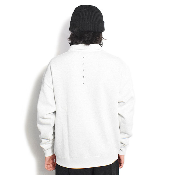 30％OFF SALE セール リバーサル スウェット reversal rvddw HALF ZIP SWEAT -ASH- メンズ ハーフジップ スポーツテイスト rvddw 送料無料 ストリート