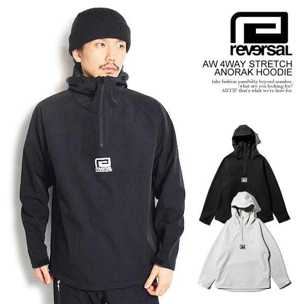 o[T AmbN reversal AW 4WAY STRETCH ANORAK HOODIE Y vI[o[ n[tWbv Xgb` rvddw