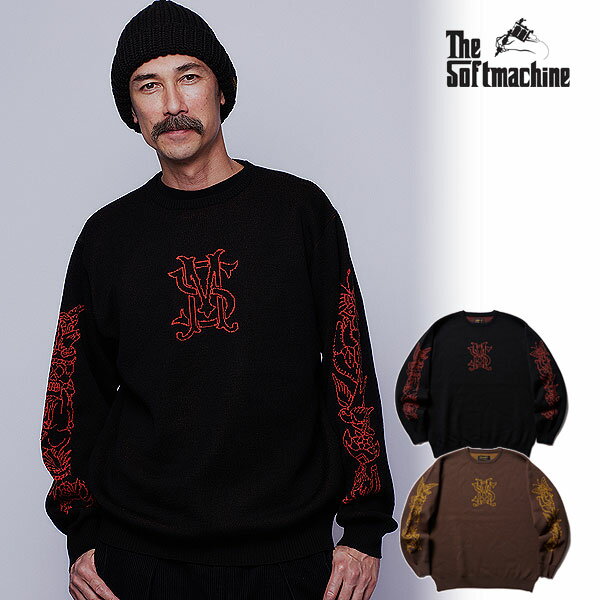 楽天CRESCENT LOTUS30％OFF SALE セール ソフトマシーン ニット SOFTMACHINE UNION SWEATER（CREW NECK SWEATER） メンズ