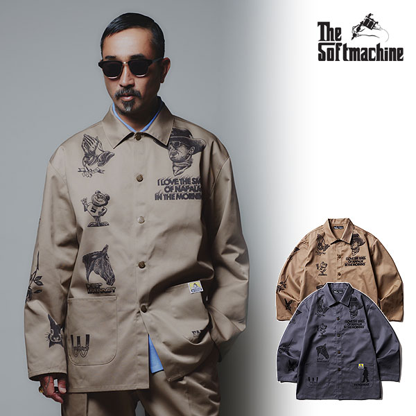 2024 t s\ 3`4ח\ \tg}V[ WPbg SOFTMACHINE SCRAWL JK(COVERALL JACKET) Y