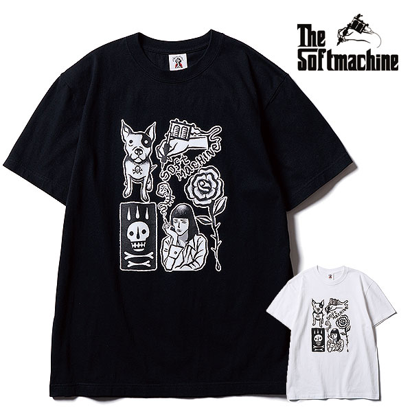 乐天商城 - 2026 夏 先行予約 6月～7月入荷予定 ソフトマシーン Tシャツ LOOSE BLUES(MEXICO) × SOFTMACHINE SHOTA FLASH-T (T-SHIRTS) メンズ 送料無料 キャンセル不可