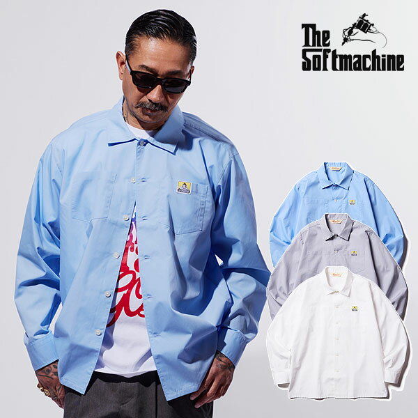 乐天商城 - 2025 秋冬 先行予約 9月～10月入荷予定 ソフトマシーン シャツ SOFTMACHINE EDWARD SHIRTS L/S(L/S SHIRTS) メンズ 送料無料 キャンセル不可