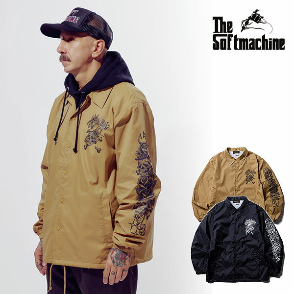 乐天商城 - ソフトマシーン ジャケット SOFTMACHINE TOTEM SKULLS JK (COACH JACKET)メンズ 送料無料