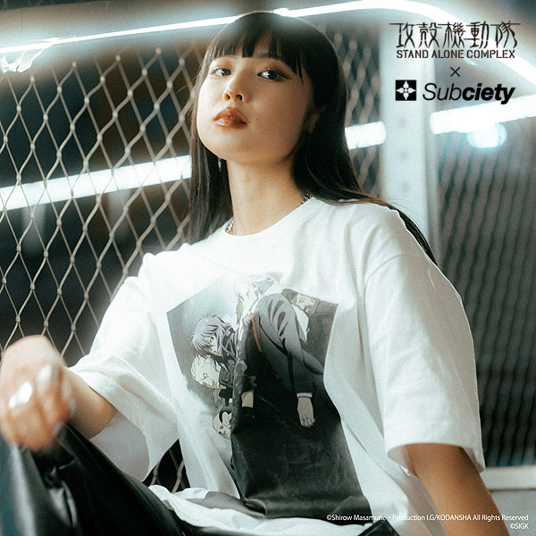 『攻殻機動隊 STAND ALONE COMPLEX』x Subciety SUBCIETY サブサエティ SECTION9 TEE メンズ Tシャツ コラボ 送料無料 ストリート