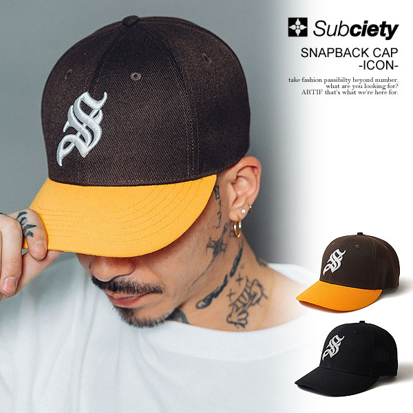 TuTGeB Lbv SUBCIETY SNAPBACK CAP -ICON- Y x[X{[Lbv c[g[  Xg[g