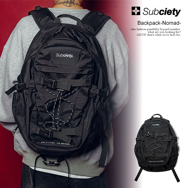 楽天CRESCENT LOTUSサブサエティ バックパック SUBCIETY Backpack -Nomad- subciety メンズ リュックサック デイバッグ カバン 送料無料 ストリート