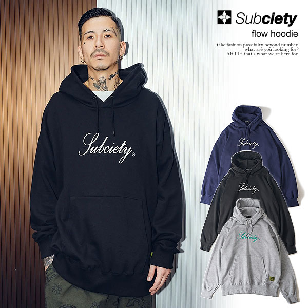 楽天CRESCENT LOTUSサブサエティ パーカー SUBCIETY flow hoodie subciety メンズ プルオーバーパーカー ヘビーウェイト 送料無料 ストリート
