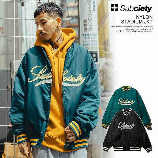 30OFF SALE Z[ TuTGeB WPbg SUBCIETY NYLON STADIUM JKT subciety Y X^W rbOVGbg  Xg[g