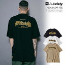 30%OFF SALE セール サブサエティ Tシャツ SUBCIETY GOLD LEAF TEE subciety メンズ 半袖 半袖TEE サインボード ...