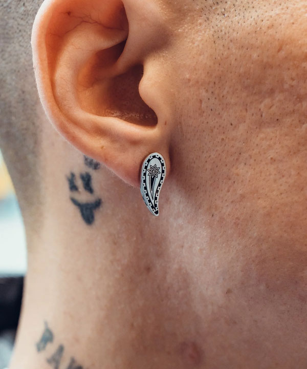 30％OFF SALE セール サブサエティ ピアス SUBCIETY Paisley pierce メンズ フープ...