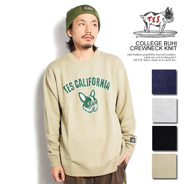 エンドレスサマー ニット The Endless Summer TES COLLEGE BUHI CREWNECK KNIT メンズ セーター クルーネック 送料無料 ストリート