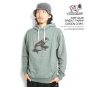 GhXT}[ p[J[ The Endless Summer TES KNIT BUHI SWEAT PARKA -GREEN GRAY- Y vI[o[  Xg[g