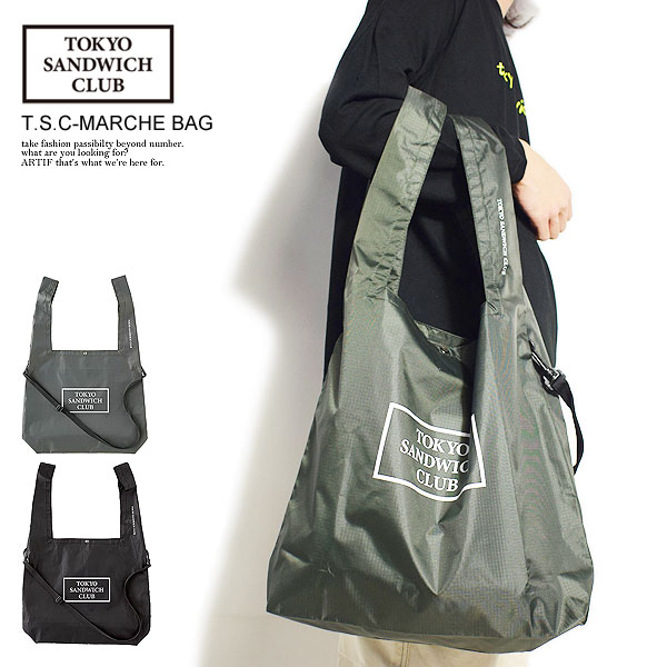 TOKYO SANDWICH CLUB トウキョウサンドウィッチクラブ エコバッグ トートバッグ マルシェバッグ T S C MARCHE BAG メンズ