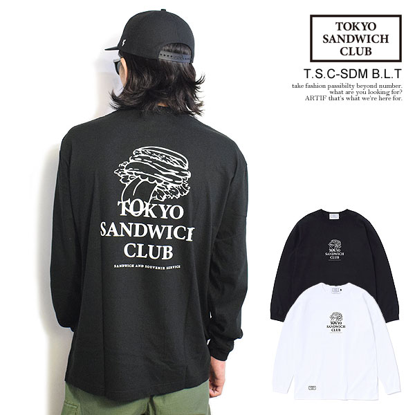 楽天CRESCENT LOTUSトウキョウサンドウィッチクラブ Tシャツ TOKYO SANDWICH CLUB T.S.C-SDM B.L.T メンズ ロンT 長袖