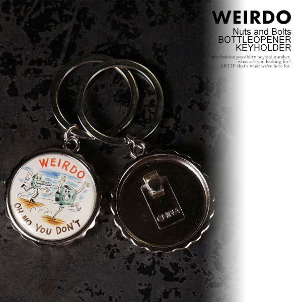 乐天商城 - ウィアード キーホルダー WEIRDO Nuts and Bolts - BOTTLEOPENER KEYHOLDER メンズ キーリング 栓抜き アメカジ