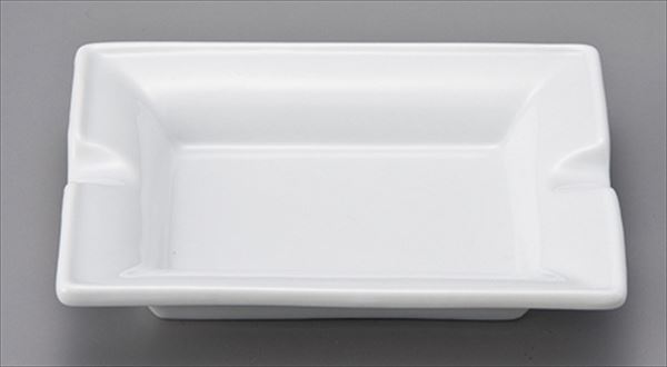 12cm長形灰皿(白)　サイズ：11.8×9.5×H2.2cm 業務用 キッチン用品 厨房用品 食器 居酒屋 おしゃれ食器 創作料理