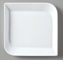 23cm角皿　サイズ：23×H2.4cm 業務用 キッチン用品 厨房用品 食器 居酒屋 おしゃれ食器 創作料理