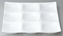 九つ仕切り皿 サイズ:25.7×25.7×H2.9cm 業務用 キッチン用品 厨房用品 食器 居酒屋 おしゃれ食器 創作料理