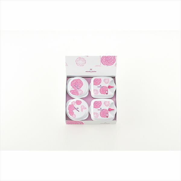 「マリ・クレール」”ローズブルーミング”　電子レンジ容器4pcセット MC-668(3)