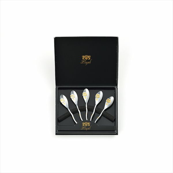 紅梅つや消し部分金コーヒースプーン...