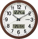 ランデックス 温湿度表示掛時計 ディアデイズ YW9178DBR 内祝 内祝い お祝 御祝 記念品 出産内祝い プレゼント 快気祝い 粗供養 引出物