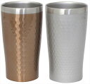 リュクス ペアメタルサーモタンブラー340ml 29827 ブロンズ&シルバー 内祝 内祝い お祝 御祝 記念品 出産内祝い プレゼント 快気祝い 粗供養 引出物