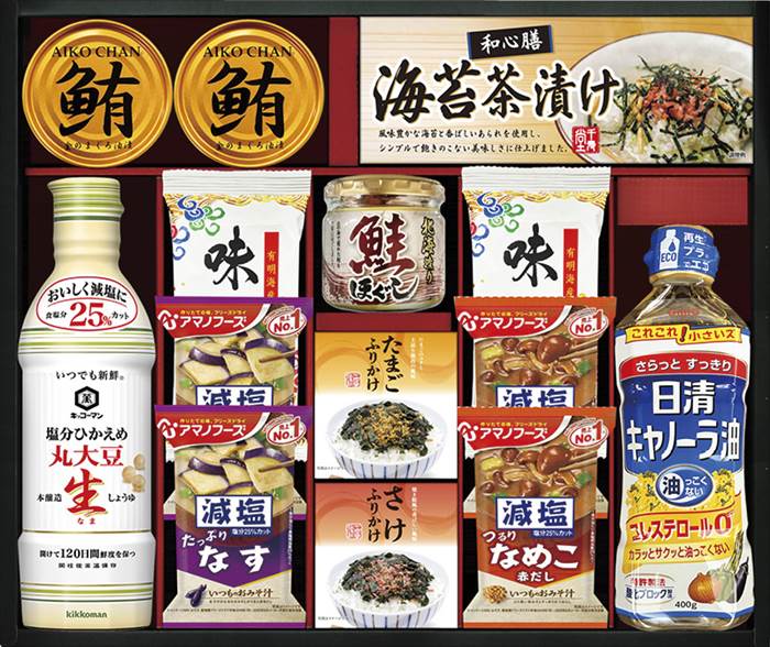 キッコーマン＆アマノフーズ＆日清オイリオ バラエティセット ASC-80 内祝 内祝い お祝 御祝 記念品 出..