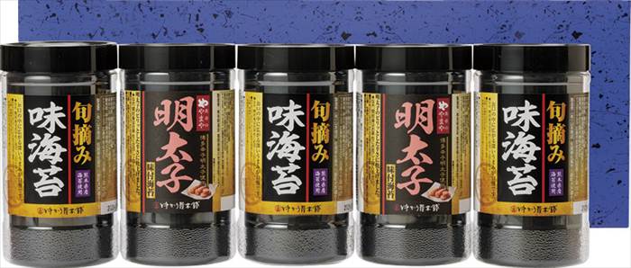 食卓のやまや 博多辛子明太子味海苔&旬摘み味海苔セット YMA-25 内祝 内祝い お祝 御祝 記念品 出産内祝い プレゼント 快気祝い 粗供養 引出物