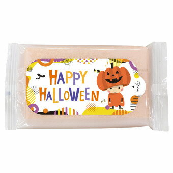 ハッピーハロウィンカラーウェットティッシュ8枚 クリスマス 干支 正月 年末年始 販促品 粗品 迎春