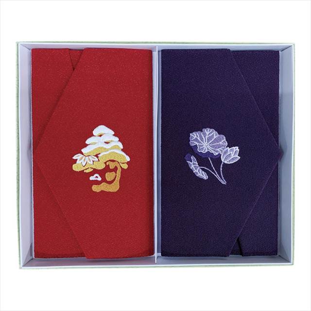 エステルちりめん刺繍入り 金封ふくさセット 694 景品 記念品 粗品 ノベルティ 名入れ 御挨拶 ご挨拶