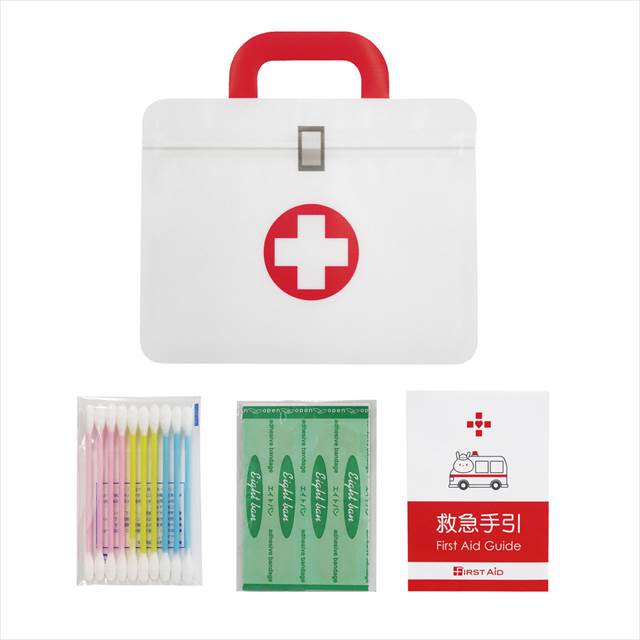 ファーストエイドミニ4点セット FM-02 景品 記念品 粗品 ノベルティ 名入れ 御挨拶 ご挨拶