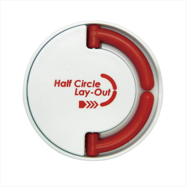 ハーフサークル・レイアウト(ホワイト) 1-15001-16 景品 記念品 粗品 ノベルティ 名入れ 御挨拶 ご挨拶