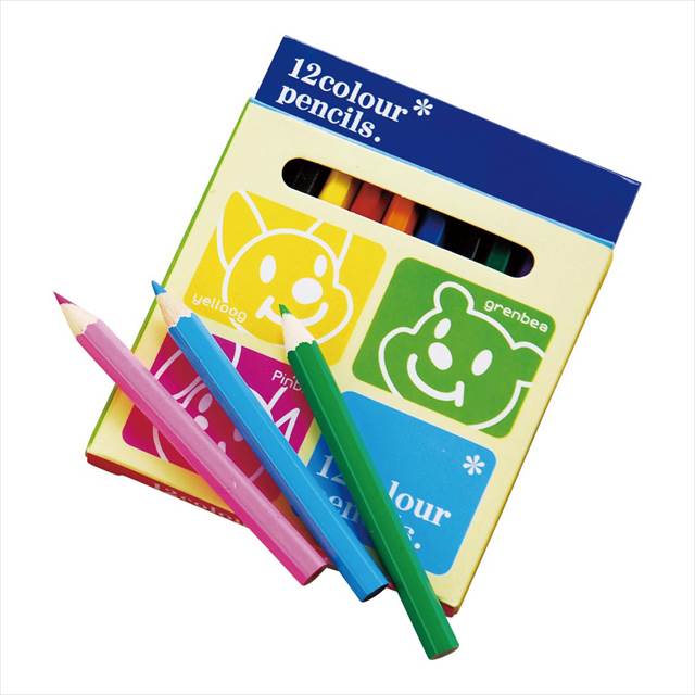 12色カラーペンシル 1725-11 景品 記念品 粗品 ノベルティ 名入れ 御挨拶 ご挨拶