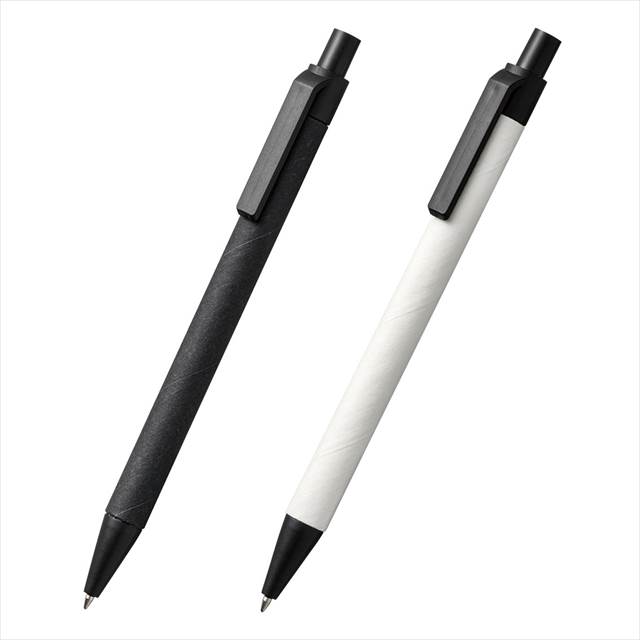 ECO紙ペン B/ホワイト P3734 景品 記念品 粗品 ノベルティ 名入れ 御挨拶 ご挨拶