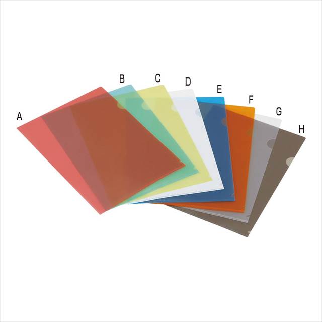 A4クリアファイル A/赤 KBA4CF 景品 記念品 粗品 ノベルティ 名入れ 御挨拶 ご挨拶