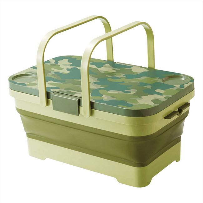 折りたたみバスケット&テーブル Milargo グリーン I-582 内祝 内祝い お祝 御祝 記念品 出産内祝い プレゼント 快気祝い 粗供養 引出物