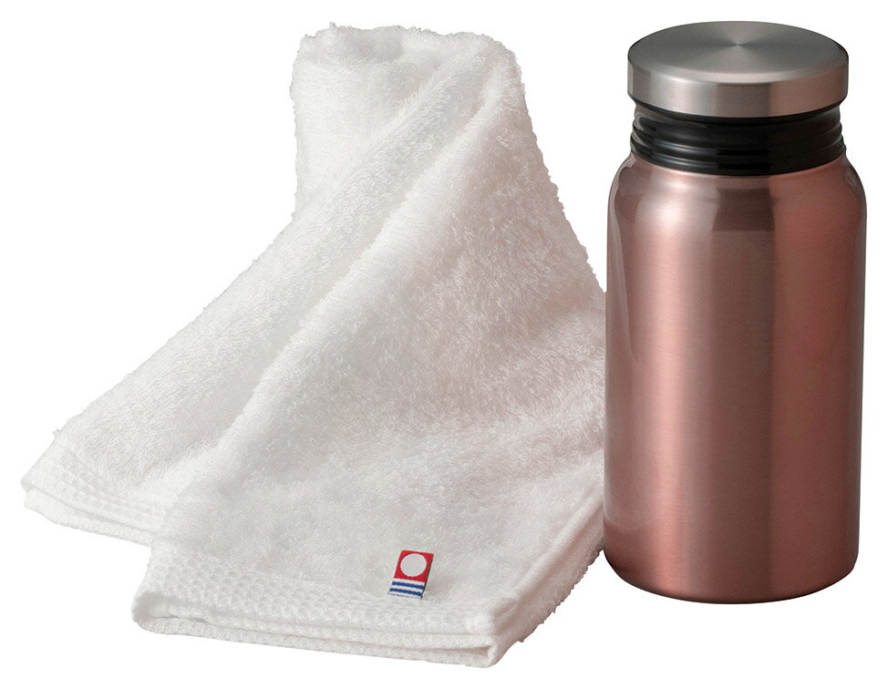 リュクス サーモボトル（Pk）＆今治タオルセット 52840 ギフト 内祝い 御祝 御礼 記念品 引出物 結婚式 プレゼント 出産内祝い 結婚お祝い