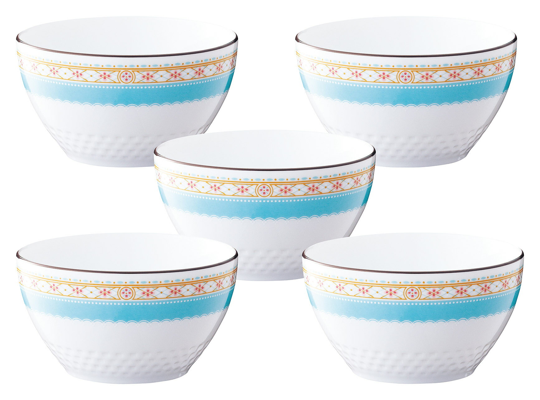 ノリタケ　ハミングブルー11cmボウルセット（5個 1645L/F94502 ギフト 内祝い 御祝 御礼 記念品 引出物 結婚式 プレゼント 出産内祝い 結婚お祝い