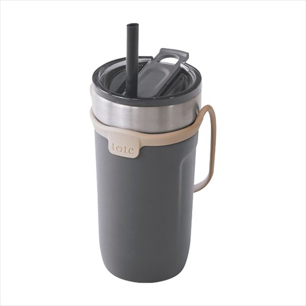 トート ストロー付3wayタンブラー520ml チャコール RH-1759 内祝 内祝い お祝 御祝 記念品 出産内祝い プレゼント 快気祝い 粗供養 引出物