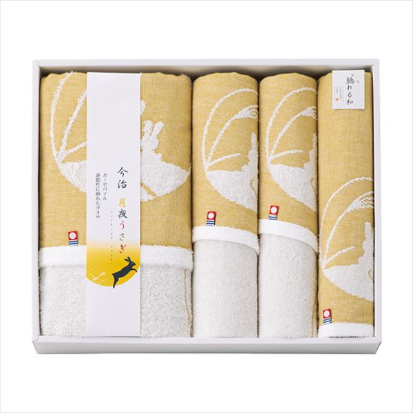 触れる和 月夜うさぎ 今治タオルセット TU-5560 内祝 内祝い お祝 御祝 記念品 出産内祝い プレゼント 快気祝い 粗供養 引出物