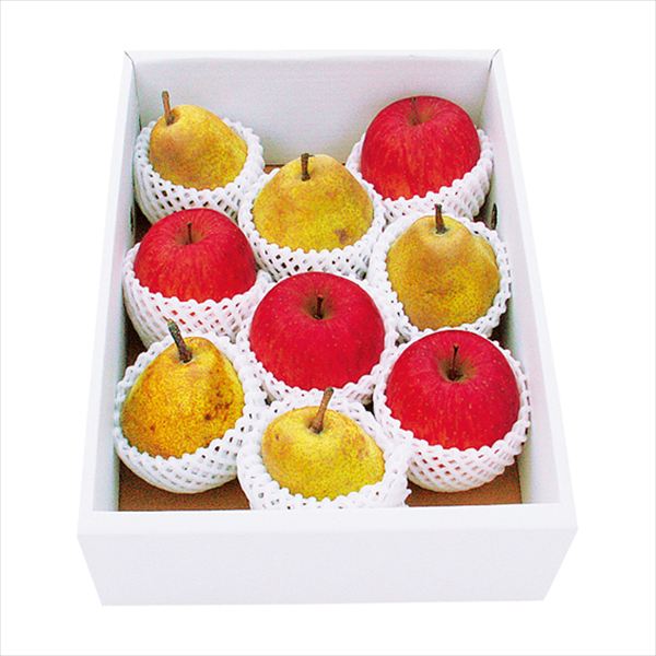 山形産 ラ・フランス&ふじりんご 3kg LA-88G 内祝 内祝い お祝 御祝 記念品 出産内祝い プレゼント 快気祝い 粗供養 引出物