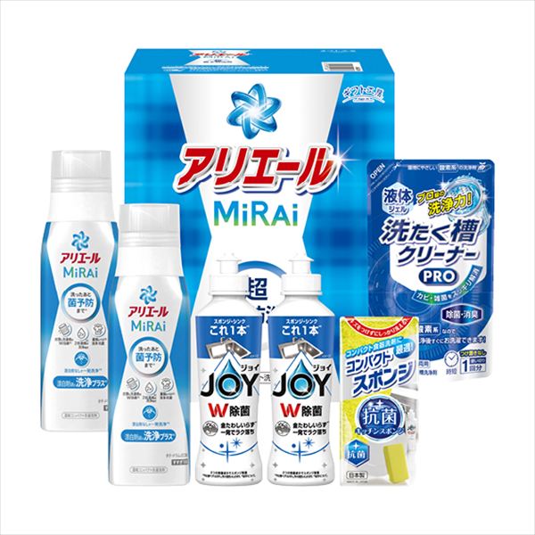 ■商品紹介内容/P&Gアリエールミライ:330g×2・P&G除菌ジョイ:170?×2・コンパクトスポンジ×1・液体洗たく槽クリーナーPRO:200g×1 ■パッケージサイズ：箱寸/219×180×113 ■重量：約1560g メーカー希望小売価格はメーカーカタログに基づいて掲載しています ■さまざまなギフトアイテムをご用意しております。 内祝　内祝い　お祝い返し　ウェディングギフト　ブライダルギフト　引き出物　引出物　結婚引き出物　結婚引出物　結婚内祝い　出産内祝い 命名内祝い　入園内祝い　入学内祝い　卒園内祝い　卒業内祝い　就職内祝い　新築内祝い　引越し内祝い　快気内祝い　開店内祝い　二次会 披露宴　お祝い　御祝　結婚式　結婚祝い　出産祝い　初節句　七五三　入園祝い　入学祝い　卒園祝い　卒業祝い　成人式　就職祝い　昇進祝い 新築祝い　上棟祝い　引っ越し祝い　引越し祝い　開店祝い　退職祝い　快気祝い　全快祝い　初老祝い　還暦祝い　古稀祝い　喜寿祝い　傘寿祝い 米寿祝い　卒寿祝い　白寿祝い　長寿祝い　金婚式　銀婚式　ダイヤモンド婚式　結婚記念日　ギフト　ギフトセット　セット　詰め合わせ　贈答品　お返し お礼　御礼　ごあいさつ　ご挨拶　御挨拶　プレゼント　お見舞い　お見舞御礼　お餞別　引越し　引越しご挨拶　記念日　誕生日　父の日　母の日　敬老の日 記念品　卒業記念品　定年退職記念品　ゴルフコンペ　コンペ景品　景品　賞品　粗品　お香典返し　香典返し　志　満中陰志　弔事　会葬御礼　法要 法要引き出物　法要引出物　法事　法事引き出物　法事引出物　忌明け　四十九日　七七日忌明け志　一周忌　三回忌　回忌法要　偲び草　粗供養　初盆 供物　お供え　お中元　御中元　お歳暮　御歳暮　お年賀　御年賀　残暑見舞い　年始挨拶　ボーリング大会　景品　レミパン　ゼリー　スターバックス 千疋屋　結婚式　そうめん　ローラアシュレイ　プリン　話題　ディズニー　カタログギフト　ティファール　ビタクラフト　ステンレスタンブラー　リラックマ のし無料　メッセージカード無料　ラッピング無料 ギフトにぴったりのアイテムをご紹介！ 贈り物に悩んでいる方へ、心温まるギフトアイテムを取り揃えました。高品質な食品、ふわふわのタオル、美しい食器、そしてセンスあふれる雑貨まで、幅広いラインナップであなたの大切な人への思いを伝えます。 特徴 高品質：厳選された素材と丁寧な製造工程で作られた商品ばかり。どれも長く愛用いただけます。 多用途：どんなシーンでも使える万能アイテムが揃っています。誕生日、結婚祝い、新築祝いなど、さまざまな場面に最適です。 デザイン：シンプルで洗練されたデザインから、カラフルで個性的なものまで、多彩なバリエーションをご用意。 お手頃価格：高品質ながら手ごろな価格で、コストパフォーマンスも抜群。 おすすめの用途とシーン 誕生日プレゼント：大切な人の特別な日を祝うために、実用的かつ心温まるギフトを。食品やタオルは、日常で役立つアイテムとして喜ばれます。 結婚祝い：新しい生活を始めるカップルに、美しい食器やおしゃれな雑貨を。幸せな家庭を築くお手伝いができます。 新築祝い：新しい家に引っ越した友人や家族へ、インテリアにぴったりの雑貨や実用的なタオルを。快適な生活をサポートします。 お返しギフト：感謝の気持ちを込めて、おしゃれで実用的なアイテムを。食品はもちろん、使い心地の良いタオルや美しい食器も喜ばれます。 季節の贈り物：お中元やお歳暮、季節の挨拶として、季節に合ったギフトを。夏には涼しげな雑貨、冬には温かみのあるタオルや食品が最適です。 贈る相手に合わせたおすすめ グルメな方へ：美味しい食品を贈れば、食卓が一層華やかに。特別な時間を演出します。 家庭的な方へ：ふわふわのタオルや使いやすい食器で、日常生活に彩りを。 オシャレな方へ：センスあふれる雑貨で、インテリアを一層魅力的に。 まとめ あなたの気持ちを込めたギフト選びをお手伝いします。どれも心を込めて選んだアイテムばかりです。大切な人への贈り物として、自信を持っておすすめします。 商品概要 [分類] 以下のような商品をお探しの方にオススメです。スイーツ スィーツ スウィーツ Sweets ケーキ お菓子 洋菓子 デザート おやつ 小腹対策 食品 食べ物 / チョコレートケーキ チョコレート ガトーショコラ チーズケーキ 生菓子 生ケーキ ベイクドチーズケーキ [評価・マスコミ] ランキング1位のおすすめ(お勧め オススメ) インスタ映え SNS 評判 今話題の人気商品 [サービス] 以下のサービスをご利用いだだけます。不可の場合あり。お取り寄せ 全国配送 全国発送 オーダー 注文 デリバリー 取寄せ 宅配 ネット通販 持ち運び可 / 送料無料 送料込み 無料ギフト対応 日持ち長い 長期保存 賞味期限が長い 名入れ 当日発送 お急ぎ便 即日配送 即日発送 翌日配送 翌日発送 前日に買う あす楽 明日楽 即納 翌日 あす着 明日届く 配送日指定可 冷凍保存可 冷凍保管 冷凍便 ギフトラッピング ギフト対応 予約 メッセージ付き 有料メッセージカード 有料お誕生日カード ホワイトデー当日お届け可能 [パッケージ] 　 以下のような包装でお届けします。詰め合わせ セット アソート 化粧箱入り ラッピング不要 個包装 小分け 手提げ袋（有償） 2重梱包 [デザイン] 以下のようなイメージをお求めの方におすすめです。お洒落 可愛い ゴージャス 高級感 プレミアム サプライズ感 美しい インパクト 面白い 珍しい 希少 驚き シンプル 上品 スタイリッシュ エレガント モダン [ご用途] 工夫次第で様々な用途でご利用いただけます。贈り物 プレゼント ギフト プチギフト 贈答品 お祝い 御祝い 退職祝い 内祝い 出産祝い 出産内祝い 入学祝い 卒業祝い ご褒美 手土産 お土産 お使い物 お返し お礼 ご挨拶 ご進物 お配り 配る ばらまき バレンタインデー バレンタインデイ ヴァレンタイン 友チョコ 義理チョコ 本命チョコ 逆チョコ バレンタインチョコ ホワイトデー ホワイトデイ ホワイトデーのお返し 七五三 ひな祭り こどもの日 ハロウィン クリスマス お中元 お年賀 ウインターギフト 御中元 御歳暮 サマーギフト 残暑見舞い お歳暮 母の日 父の日 敬老の日 敬老会記念品 敬老会 結婚祝い 結婚内祝い 結婚記念日 結婚式二次会 二次会のプチギフト 結婚披露宴の引き出物 引き菓子 ウエディングパーティー 成人祝い 長寿祝い 還暦祝い 古希祝い 古稀祝い 喜寿祝い 傘寿祝い 米寿祝い 卒寿祝い 白寿祝い 紀寿祝い 百寿祝い 成人式 セレモニー イベント 内祝い 快気祝い 快気内祝い 出産内祝い 出産祝い 記念日 お返し ご進物 御使い物 お礼 ご挨拶 御礼 ご祝儀 祝儀の品 お使い物 ノベルティー 粗品 景品 長寿 法事 法要 仏事 年忌法事 志 粗供養 供養返し 香典返し 満中陰志 御供え お供え 御供物 弔事 七五三 ひな祭り 入学祝い 卒業祝い 卒園祝い 退職祝い 入社祝い 成人式 成人式のお祝い 朝食 食事代わり ティータイム ブレイクタイム ホームパーティー クリスマスケーキ 誕生日プレゼント 誕生祝い バースデーケーキ 学校 会社 職場 法人 取引先 部活 イベント サークル 介護施設 [おすすめの方] 以下のような様々なお客様にお喜びいただいております。10代 20代 30代 40代 50代 60代 70代 80代 90代 100歳以上 お母さん お父さん ママ パパ 兄弟姉妹 彼氏 彼女 恋人 義理の母 叔父さん 親戚の お嬢さん 大家族 家族 赤ちゃん 祖父 祖母 叔父 叔母 孫 おじいちゃん おばあちゃん じいじ ばあば 夫 旦那 妻 奥様 お嫁さん 奥さん 親 両親 娘 同僚 友達 仲間 友人 親友 上司 部下 先輩 後輩 お世話になった方 恩師 先生 大人数 女友達 法人 女性 男性 大人 子ども 子供用 小学生 中学生 高校生 男の子 女の子 辛党 甘党 甘いものが苦手 高齢者 お年寄り [その他おすすめ] 以下のような商品に興味のある方にもオススメです。大量 大量購入 財布に優しい 大人数 業務用 大量スイーツ お試し コスパ良い /とっておきのギフトを贈る。ギフト専門店のおすすめ商品ですもらう方が嬉しい、使い勝手のいい進物商品。