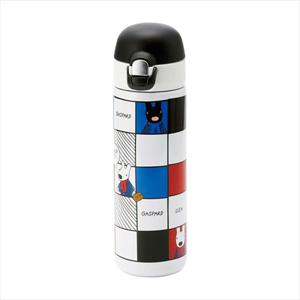 リサとガスパール ワンタッチステンレスボトル450ml LG41 内祝 内祝い お祝 御祝 記念品 出産内祝い プレゼント 快気祝い 粗供養 引出物
