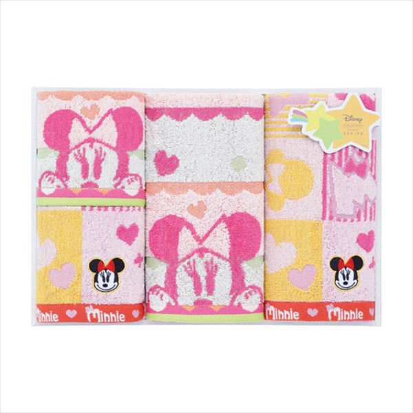 ディズニー ミニーマウス タオルセット WR40879-P 内祝 内祝い お祝 御祝 記念品 出産内祝い プレゼント 快気祝い 粗供養 引出物